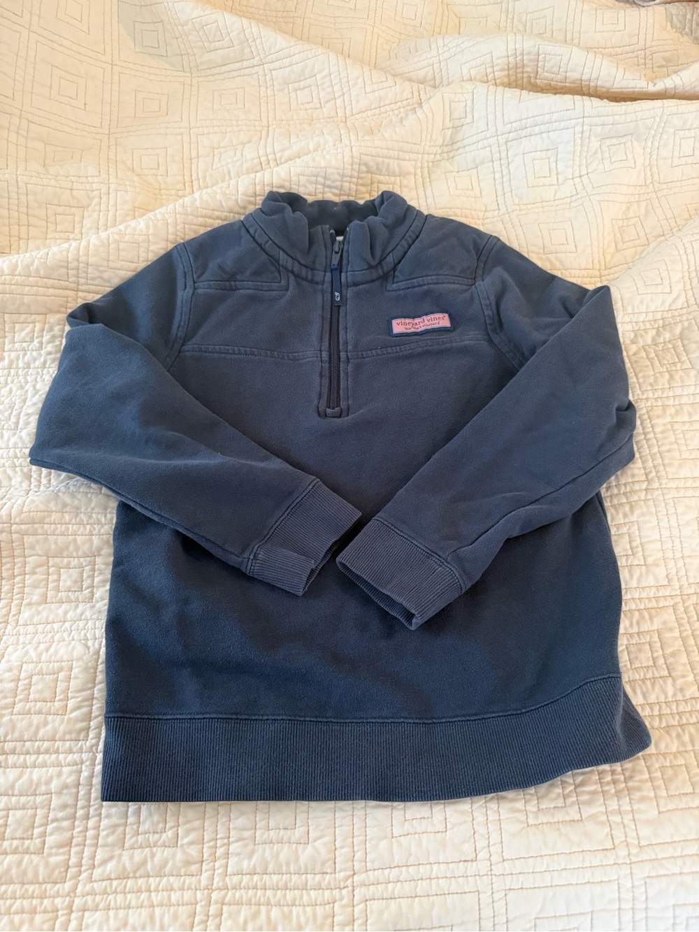 Vineyard Vines Navy Blue Zip-Up The Shep Shirt